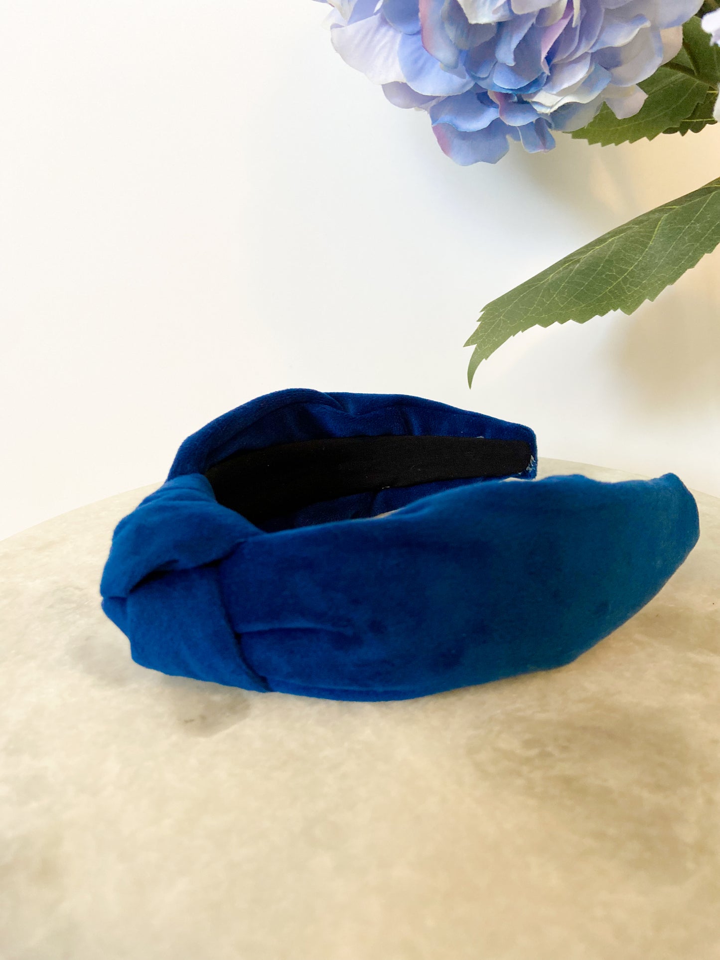 Blue Velvet TopKnot Headband