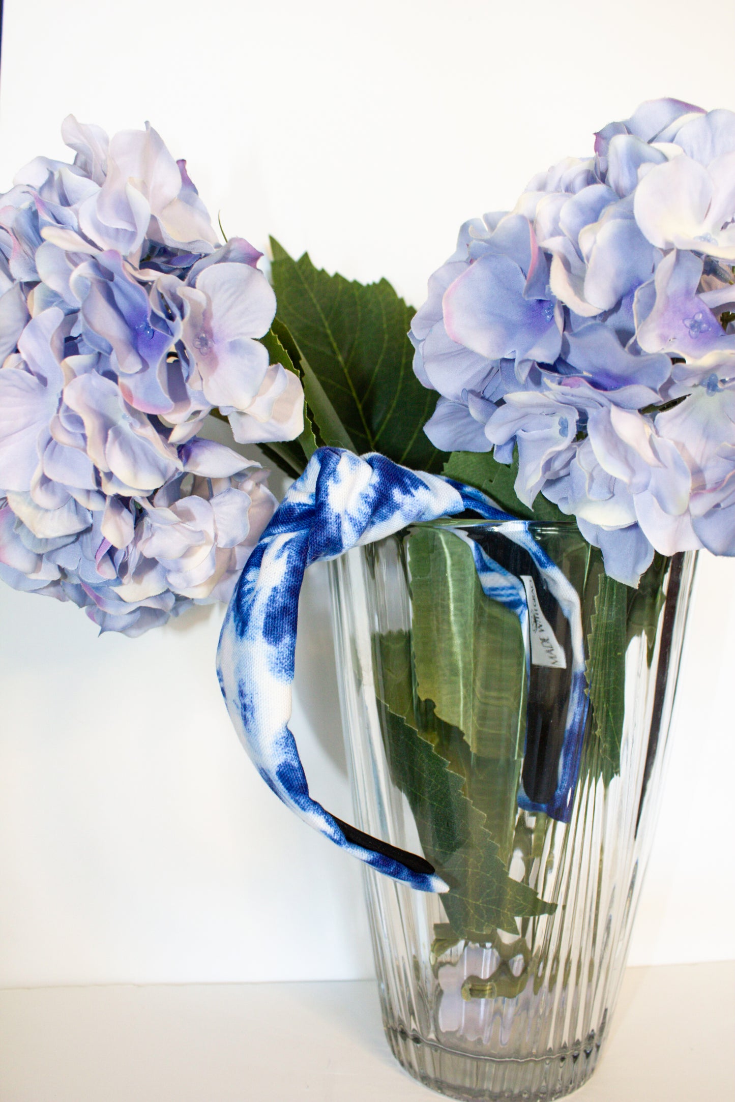 Blue Tie-Dye TopKnot Headband